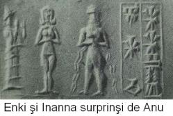 Enki si Inanna surprinsi de Anu